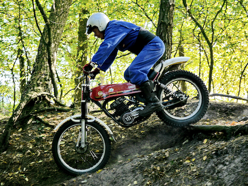 Montesa Cota 348, Walter Adams auf seinem Siegermotorrad